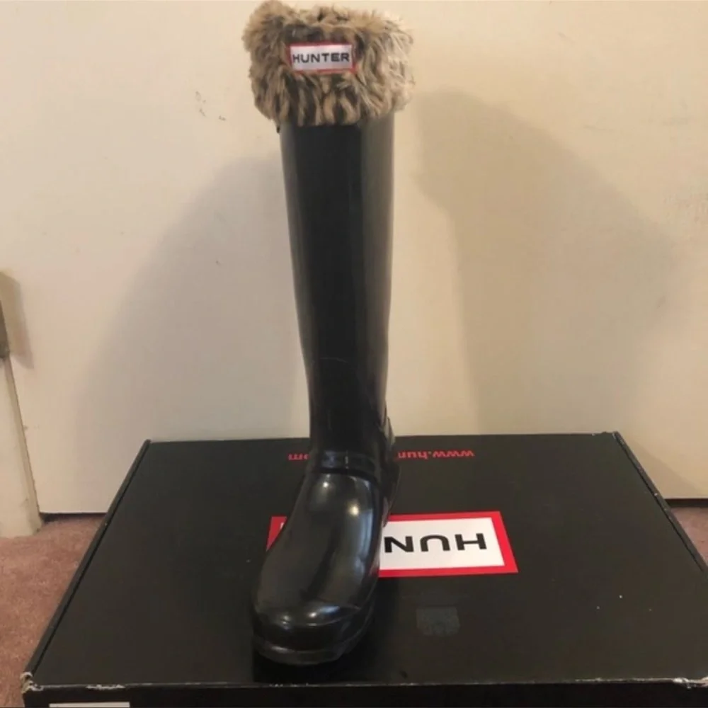 Hunter Original High Gloss Tall Boot & Socks